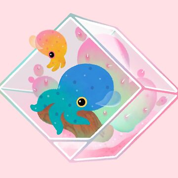 Artwork thumbnail, Ocean terrarium - Bobtail squids by pikaole
