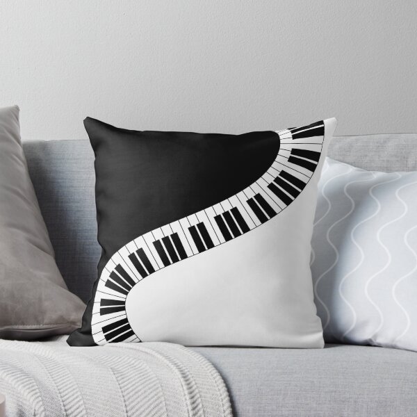 Modern Piano Pattern Throw Pillow