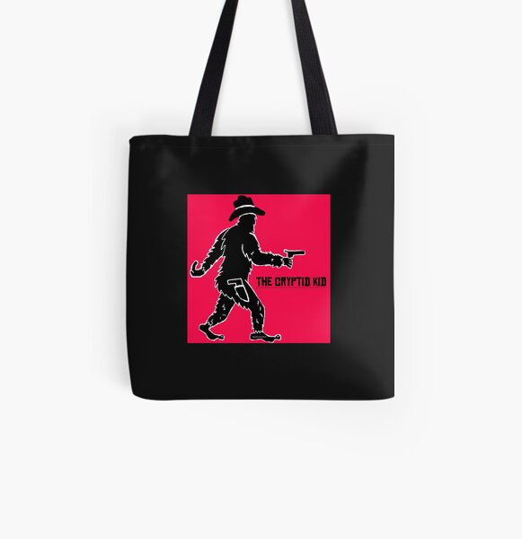 The Cryptid Kid- the fastest shot with the biggest feet in the Old West! All Over Print Tote Bag