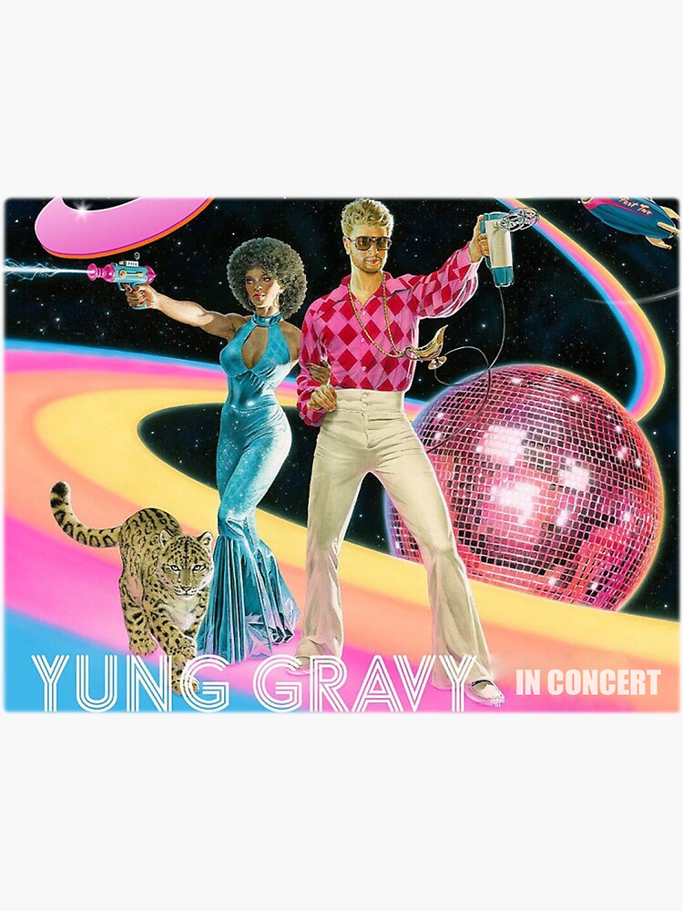 "YUNG GRAVY TOUR " Sticker by budiarto Redbubble