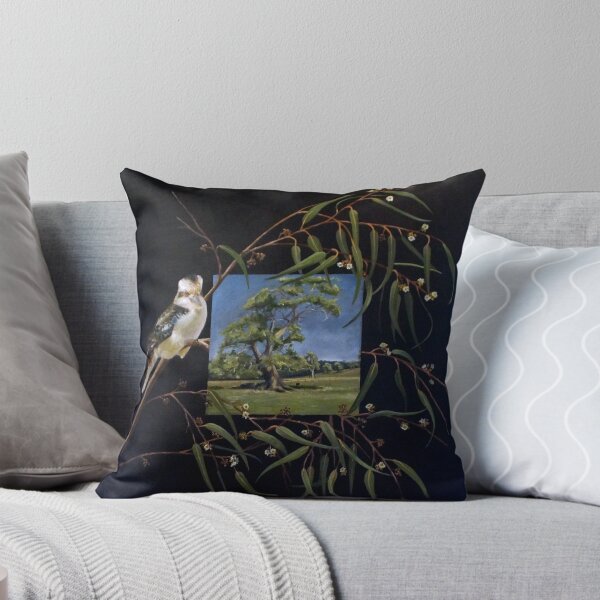 Merry Merry King - Oil Painting by Avril Thomas - Adelaide / South Australia Artist Throw Pillow
