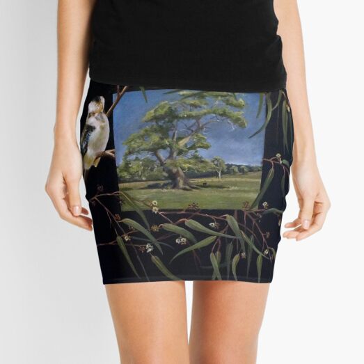 Merry Merry King - Oil on canvas Mini Skirt