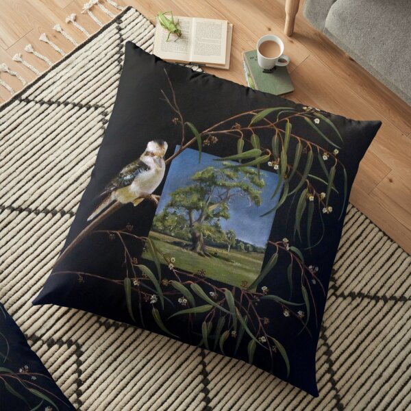 Merry Merry King - Oil on canvas Floor Pillow