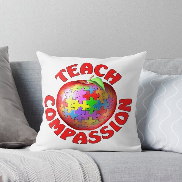 Item preview, Teach Compassion Autism Awareness Puzzle Apple designed and sold by bmgdesigns.