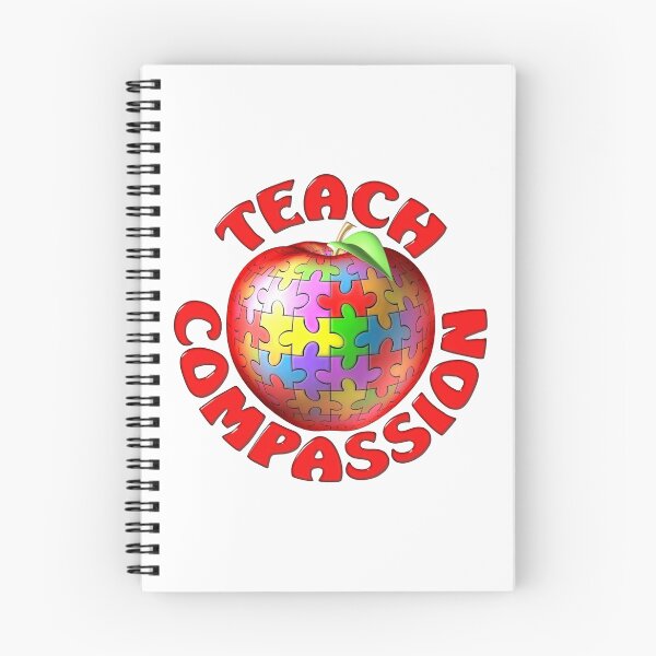 Item preview, Teach Compassion Autism Awareness Puzzle Apple designed and sold by bmgdesigns.