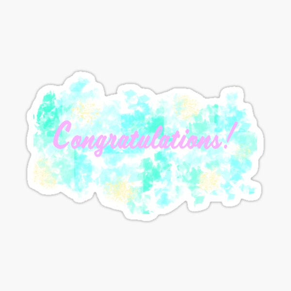Congratulations! Sticker