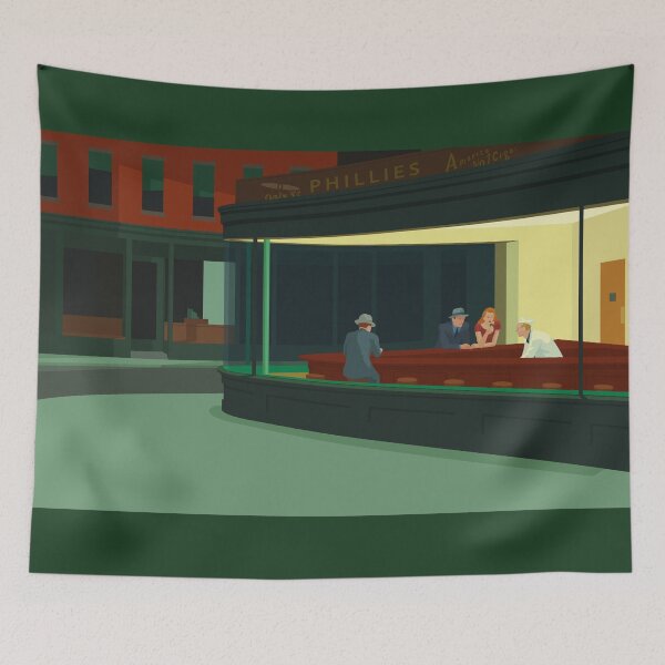 Item preview, Edward Hopper's Nighthawks Painting designed and sold by wearmishmash.