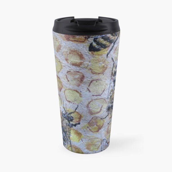 Honey Bees Art Travel Coffee Mug