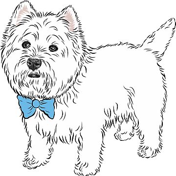 Artwork thumbnail, My little Westie (please message me BEFORE you order to add your own name) by MichellePhong