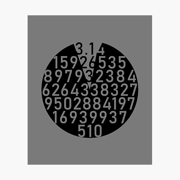 Item preview, Pi Number π Missing Slice Math design designed and sold by GetItGiftIt.