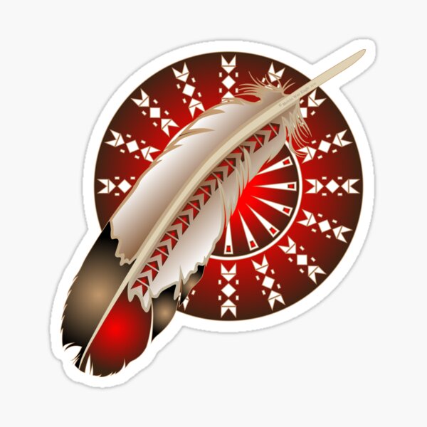 Wacipi Pow Wow (Red) Sticker