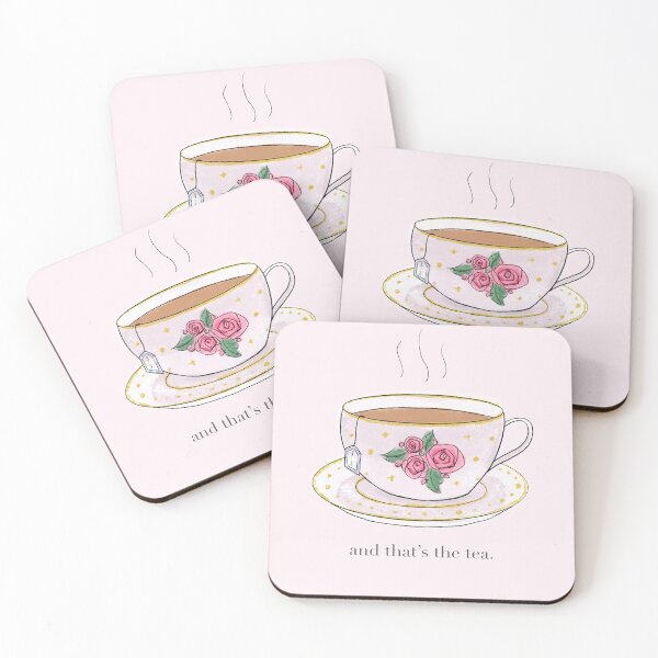 Item preview, And that’s the tea teacup saucer drawing and text designed and sold by alfrescotree.