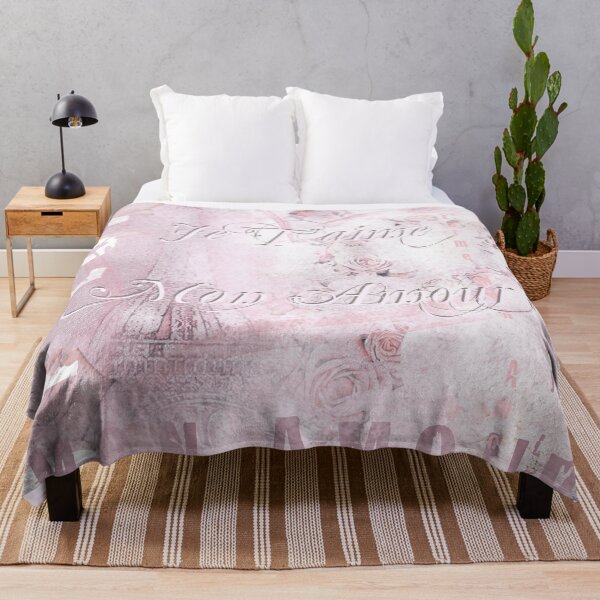 Artikelvorschau, Je T'aime Mon Amour Vintage Design Soft Pink entworfen und verkauft von GittaG74.