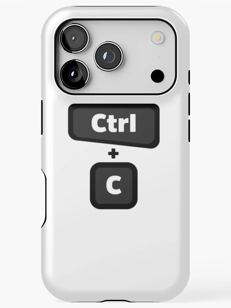 Thumbnail 1 of 4, iPhone Case, Ctrl + C - Computer Programming - Light Color designed and sold by Programming Jokes.
