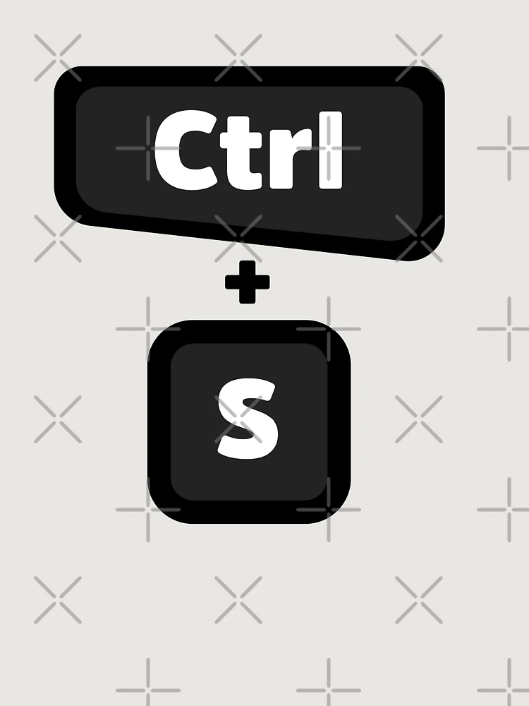 Thumbnail 6 of 6, Premium Oversized Hoodie, Ctrl + S - Computer Programming - Light Color designed and sold by Programming Jokes.