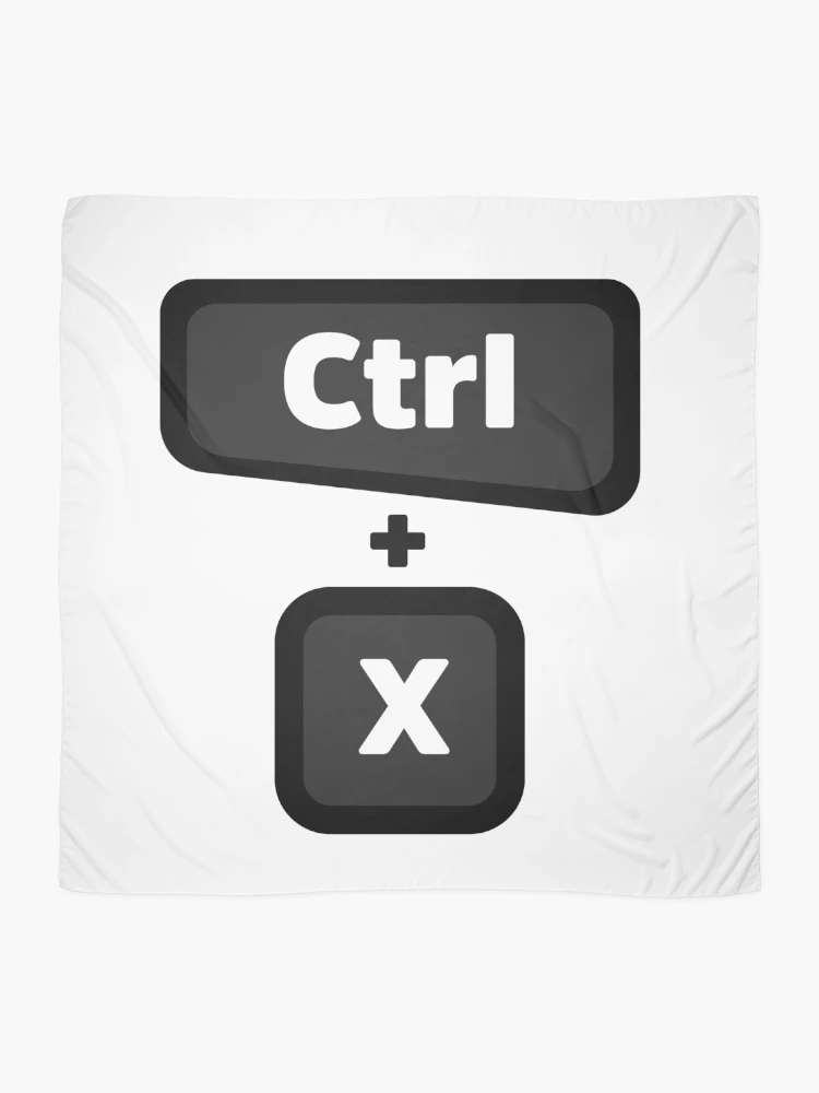 Thumbnail 2 of 3, Scarf, Ctrl + X - Computer Programming - Light Color designed and sold by Programming Jokes.