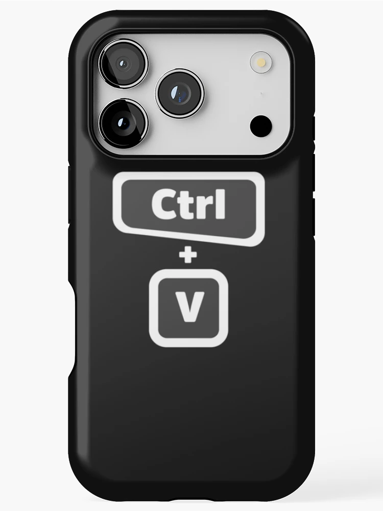 Thumbnail 1 of 4, iPhone Case, Ctrl + V - Computer Programming - Dark Color designed and sold by Programming Jokes.