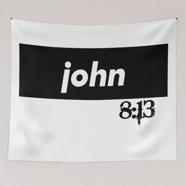 Item preview, John 8:13 Bible Verse Inspirational Religious Biblical Phrase designed and sold by ProjectX23.