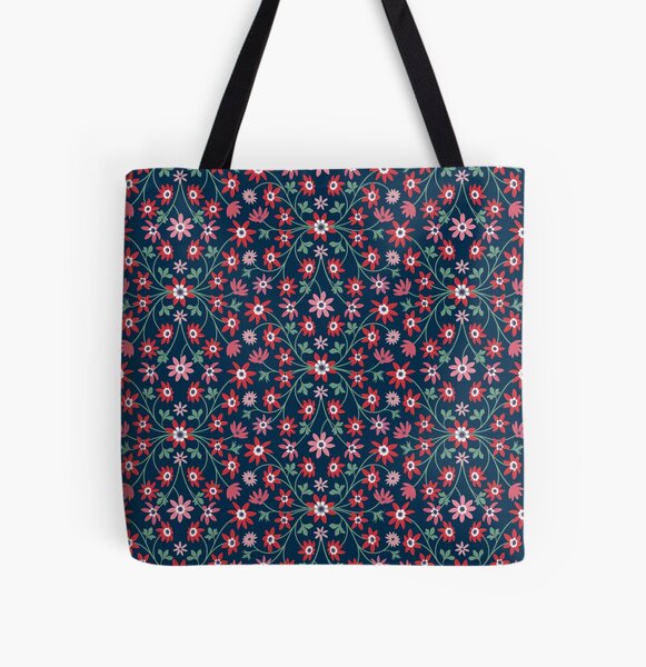 Windflowers All Over Print Tote Bag