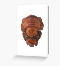 Ashamed monkey Greeting Card