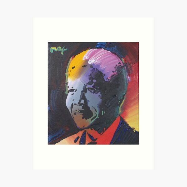 Nelson Mandela Canvas Artwork by Professor Foolscap