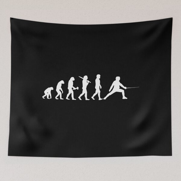 Item preview, Fencing Fencer Evolution Darwin Gift Present designed and sold by Krautshirts.