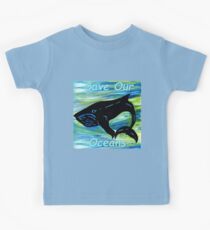 Rette unsere Ozeane, Wal Kinder T-Shirt