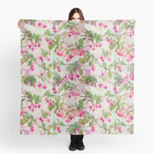 Item preview, Rainbow Fuchsia Floral Pattern designed and sold by micklyn.