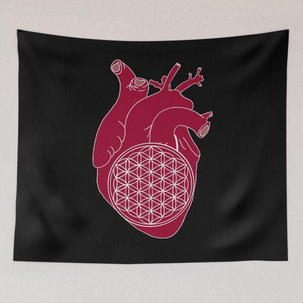 Item preview, Heart with flower of life designed and sold by carries-anatomy.