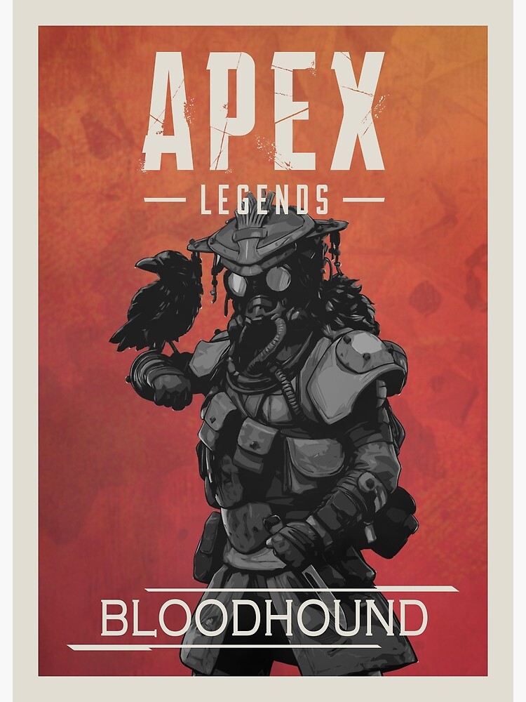 "Apex Legends Bloodhound B&W Border Character Poster" Photographic ...