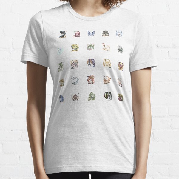 Monster Hunter World Tiled Icons Essential T-Shirt