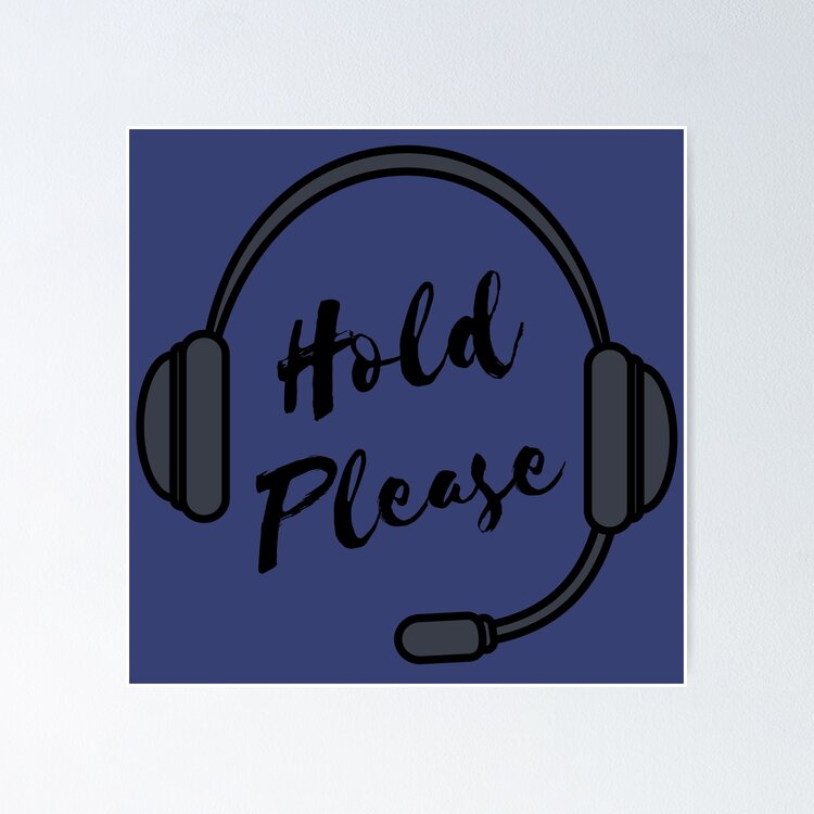 Hold Please! Sticker