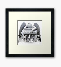 Angels have the phone box Framed Print