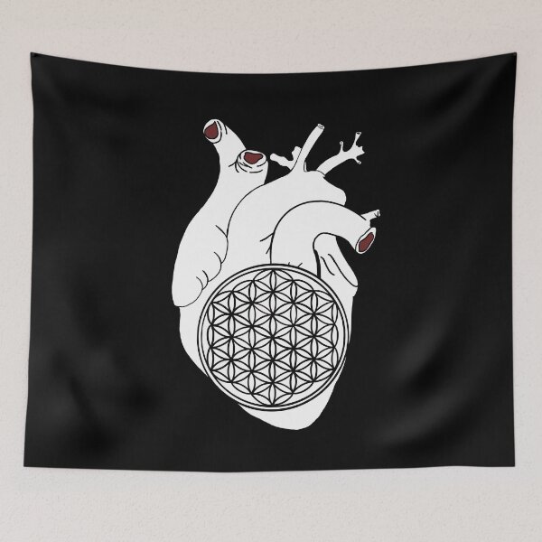 Item preview, Heart with flower of life designed and sold by carries-anatomy.
