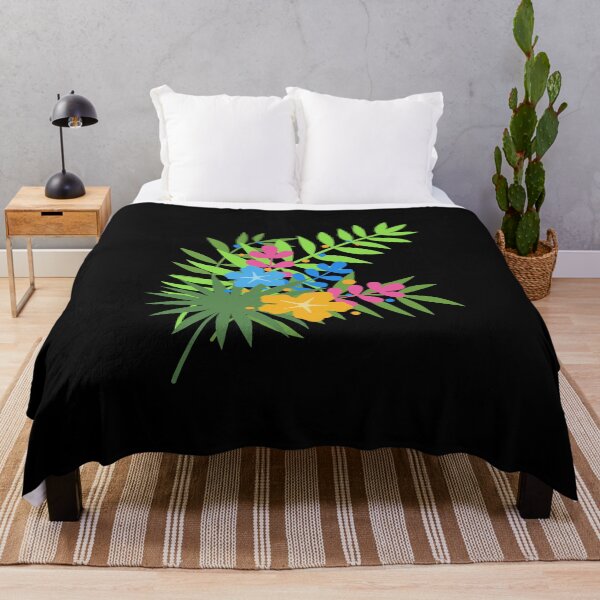 Item preview, Jungle hibiscus palm tropical leaves gift designed and sold by Franja2.