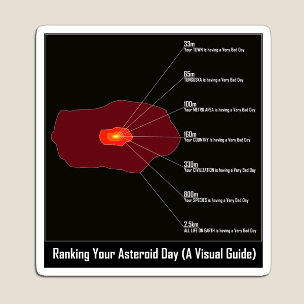 Ranking Your Asteroid Day (A Visual Guide) Magnet
