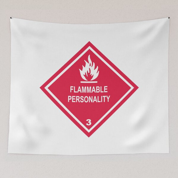 Item preview, Flammable Personality designed and sold by Esskay Designs.