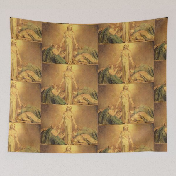 Item preview, Jesus Christ illustration by william blake designed and sold by Vintage Designs +.