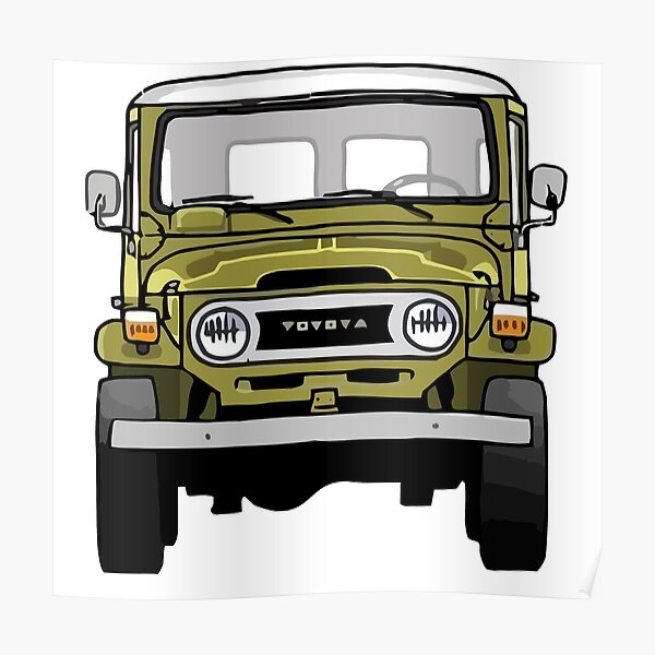 Copy of Toyota Land Cruiser FJ40 - Front Poster