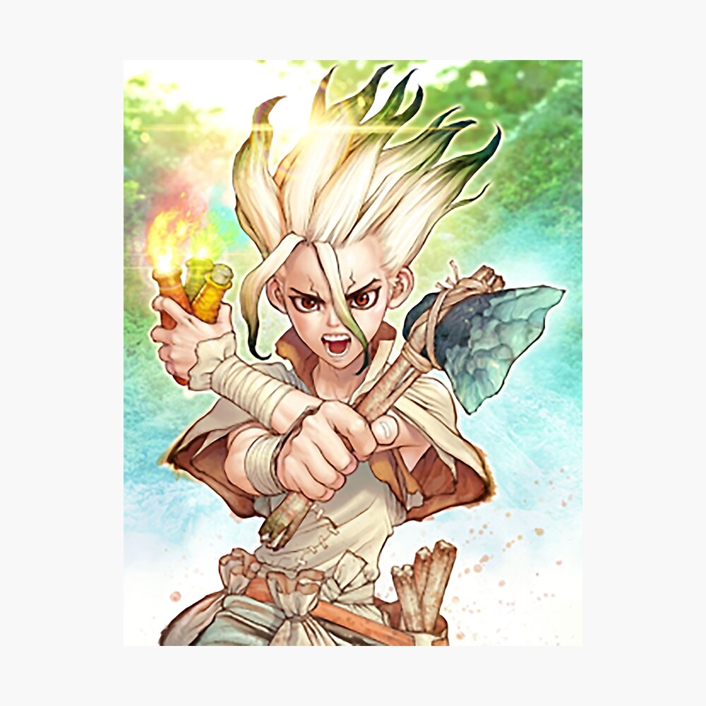 Senkuu Dr Stone Poster By Naydenwaow Redbubble