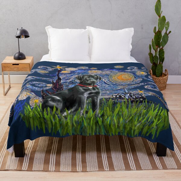 Item preview, Starry Night - Black Labrador Retriever  designed and sold by JeanBFitzgerald.