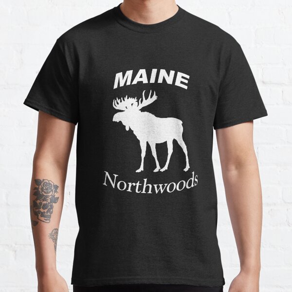 Maine Northwoods Moose Design Classic T-Shirt