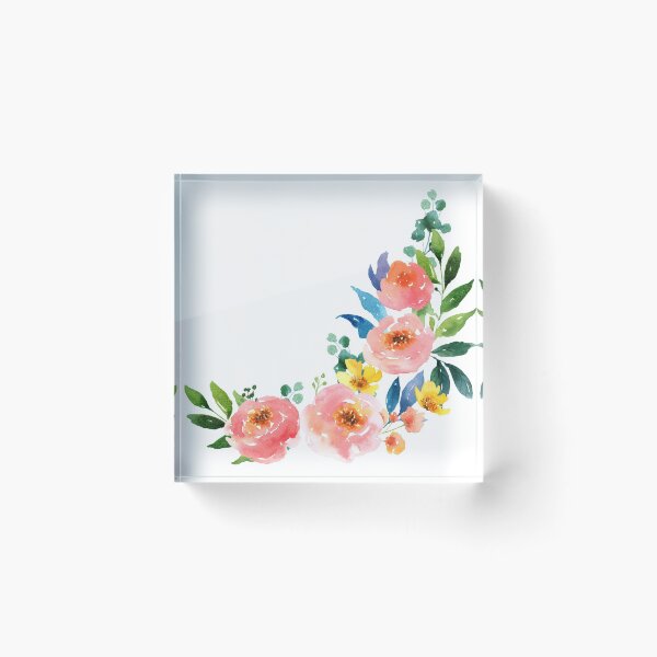 Item preview, Flower Watercolor- Corner designed and sold by jesledes.