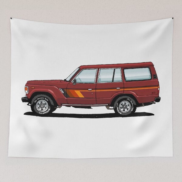 Item preview, Toyota Land Cruiser FJ60 Illustration designed and sold by ChaseBig.