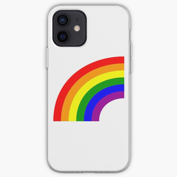 LGBT Gay Matching Couple Half Rainbow iPhone Soft Case