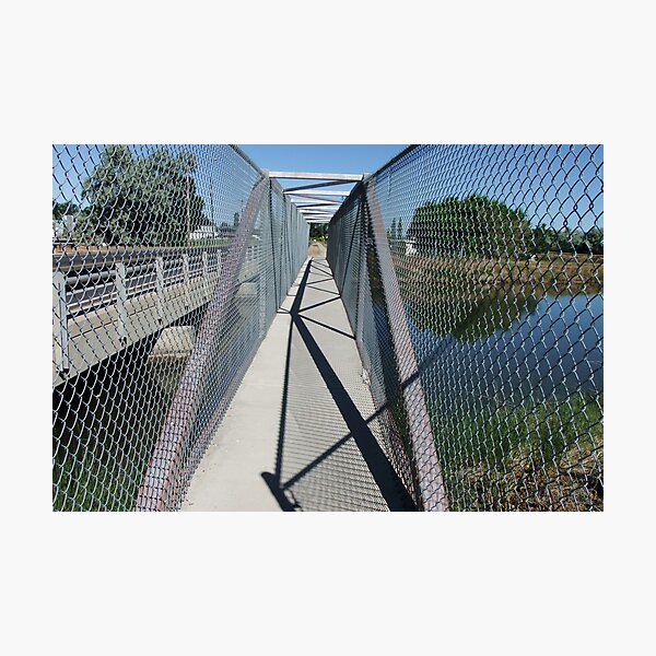 Item preview, Lines and Shadows ~ sidewalk bridge  designed and sold by Jan  Tribe.