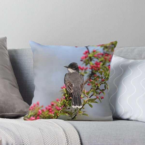 Item preview, Kingbird And Pink Blossom Buds designed and sold by Deb Oppermann.
