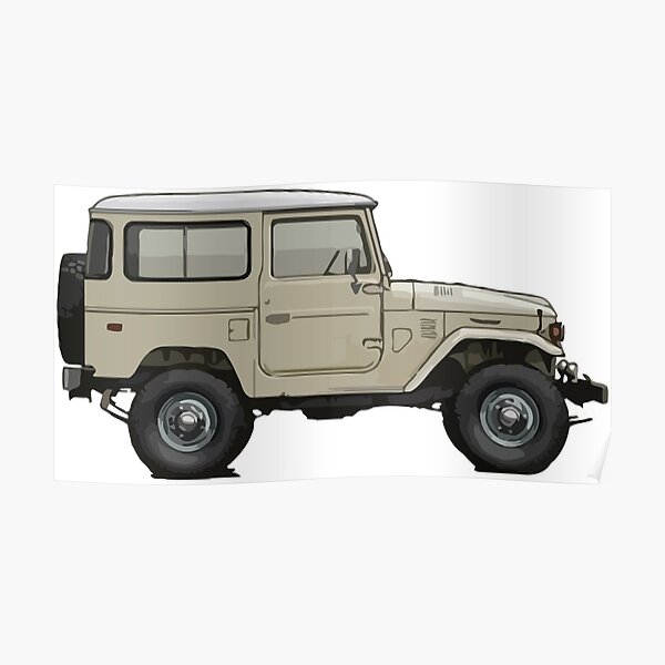 FJ40 Illustration Poster