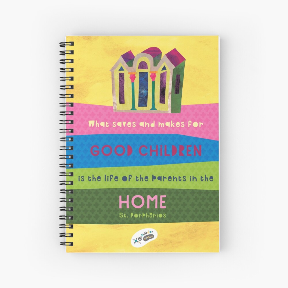 St. Porphyrios quote Spiral Notebook
