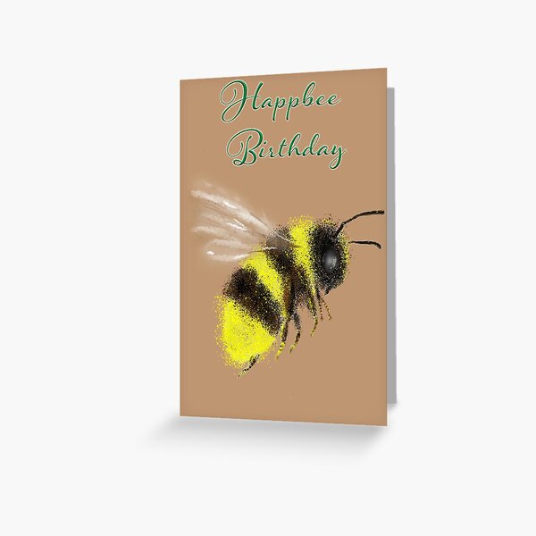 Item preview, Bee Flower Collection, Happbee Birthday designed and sold by Kerry Pattison.